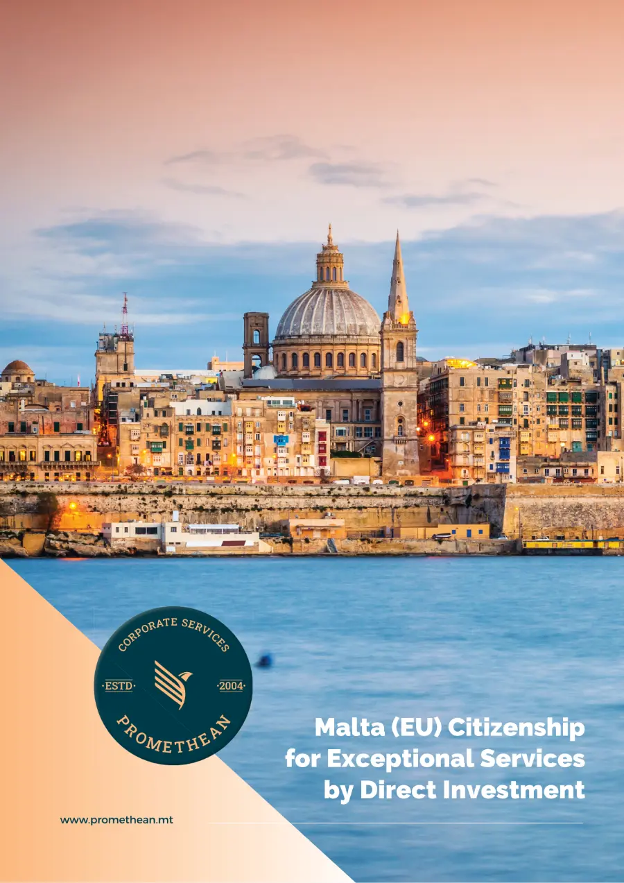 Malta (EU) Citizenship for Exceptional Services by Direct Investment